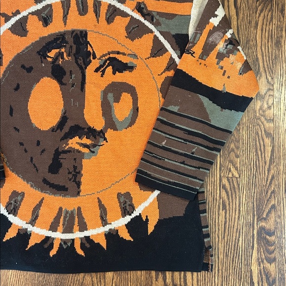 Vintage 90s GSL Knit Wool Maximalist Sweater - Picture 4 of 16